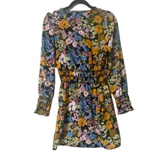 WAYF Black Floral Mini Dress - Picture 2 of 7